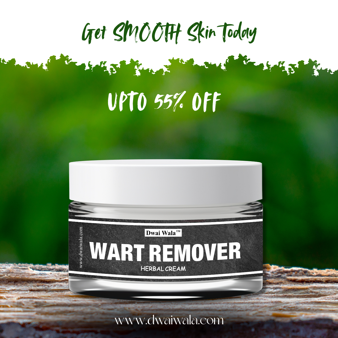 Herbal Wart Remover Cream – Natural Skin Tag, Mole & Wart Treatment